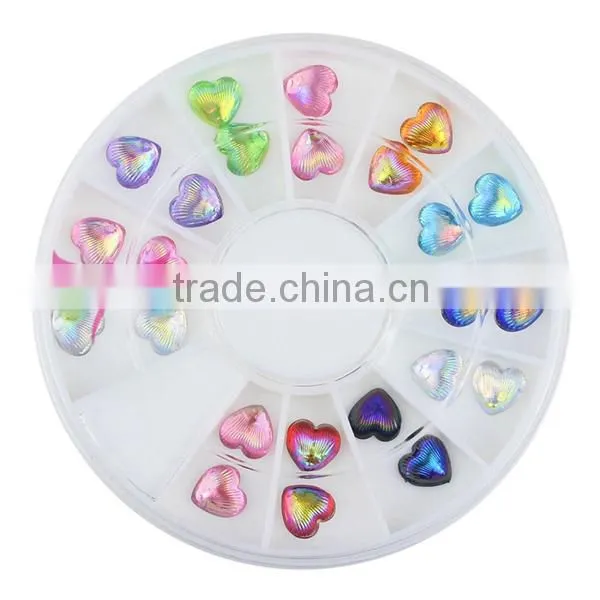 Fashion 12 colors glitter pearl for nail art decoration