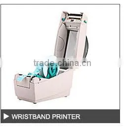 Profession zebra label printer transfer printing barcode wristband printer