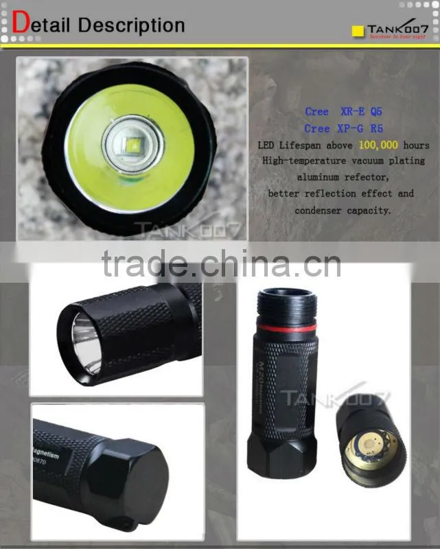 newest torch light mini gift torch tank007 led flashlight