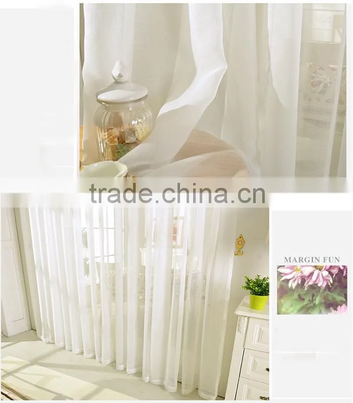 100% Polyester Manufactory Popular Flame Retardant Sheer Curtain