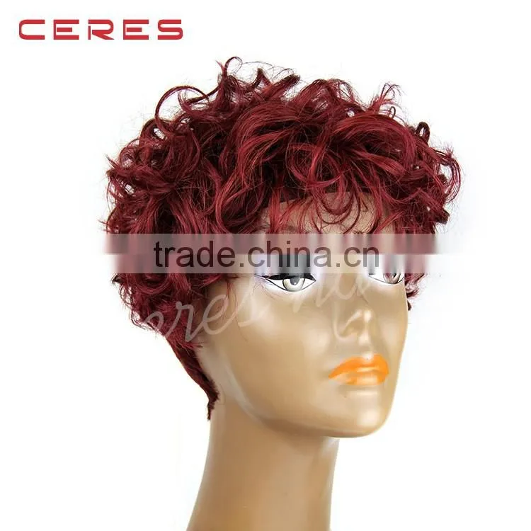 brazilian kinky curly hair wig 150% density glueless lace front wig for women