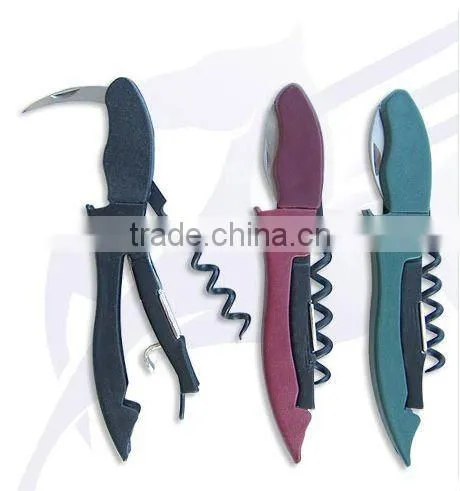 wine opener with wood handle