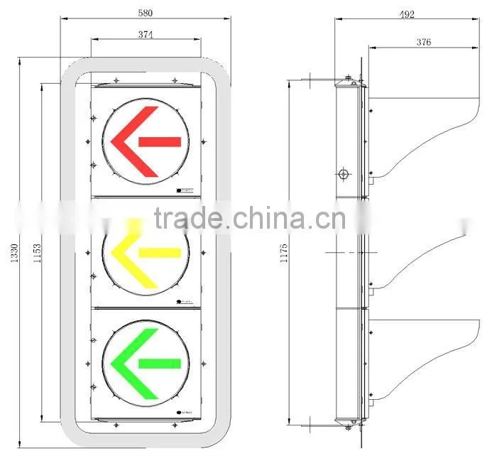300 Led Traffic Signals