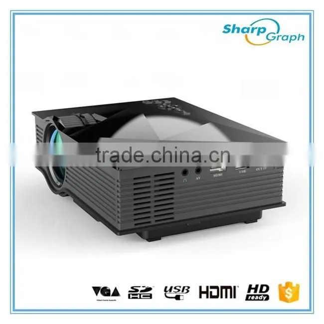 2016 Alibaba China UNIC Miracast Full HD LED Wifi Projector UC46 Mobile Phone Home Theater Projectors