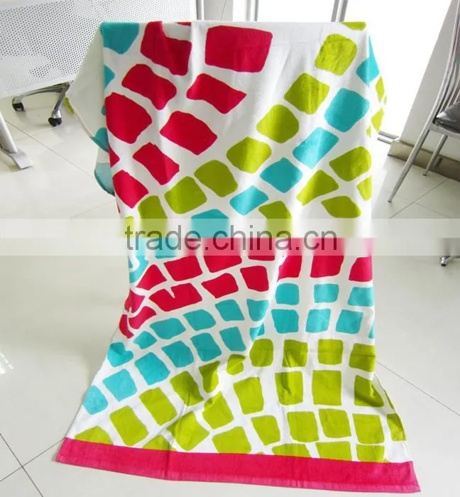 Reactive printed tic tac toe game towel/customer printed game beach towel XO game towel printed