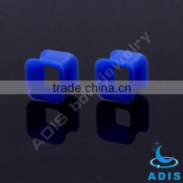 fancy silicone ear gauges plug expanders square