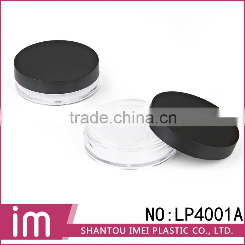 luxury plastic loose powder jar