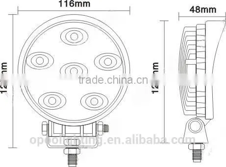 High Quality 4.5" Round 18W Led Work Light,Offroad 18W Led Work Light