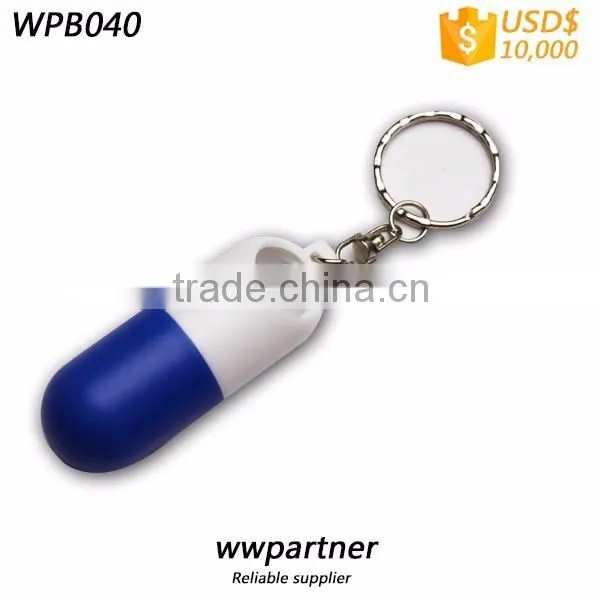 Twist Pill Container with keyring