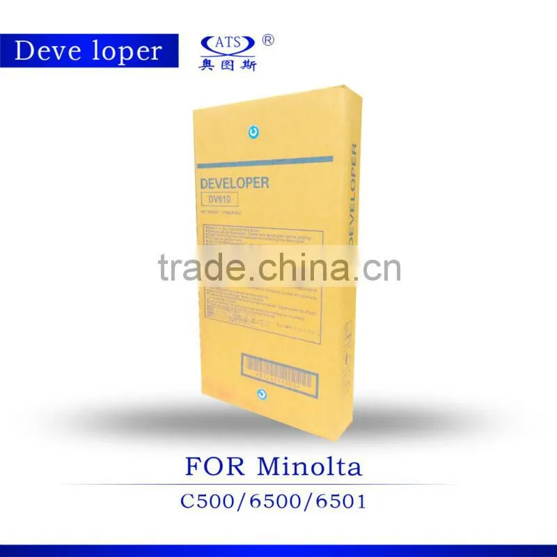 1000g developer DV610 CKMY compatible for Minolta C500/ 6500/ 6501 color copier spare parts