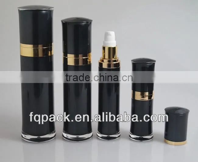 Wasp-waisted cosmetic packaging containers