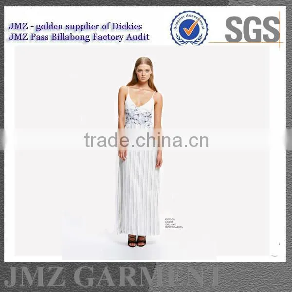 latest fashion girls' dress with lining polyester spandex 2015 blank collection western party dress