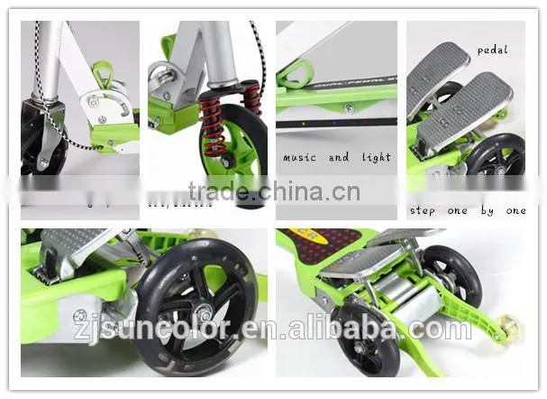 New products three wheel dual pedal scooter for wholesale
