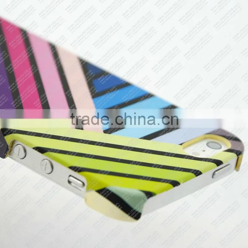 Customized Case with Streak Pattern PC hard cover for iphone 5 5C