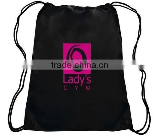 Cheap Shiny Men and Women Hiking Sports Drawstring Bag Reusable