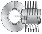 Refrigeration tube and fin air cooled condenser