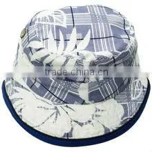 Printed pattern children fisherman hat with elastic string