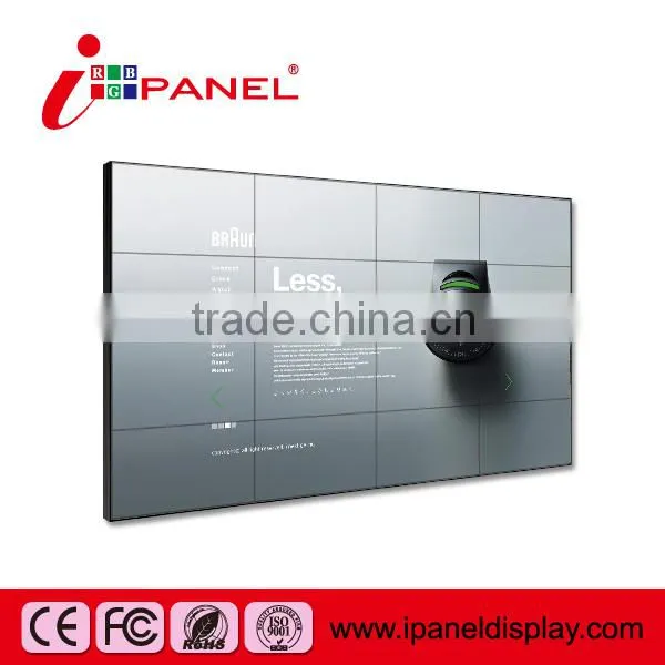 2015 whosale 46 inch super narrow/ seamless Lcd Video Wall Lcd Display wall for indoor