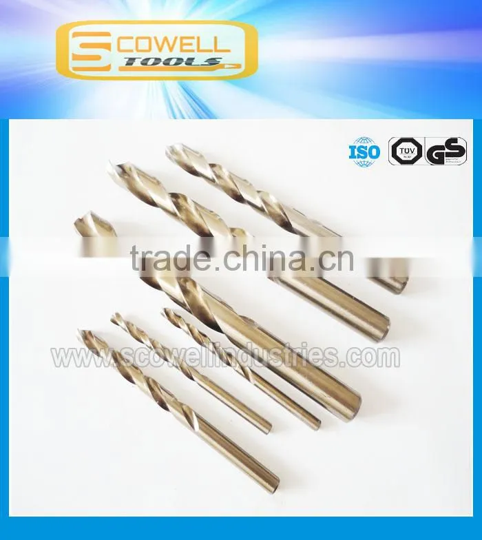 DIN338 HSCO M35 Cobalt Twist Drill Bits For Stainless steel