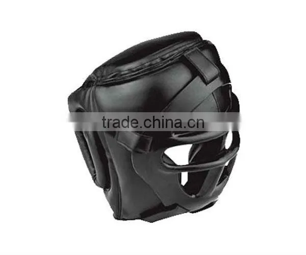 boxing head guard made of cow hide leather