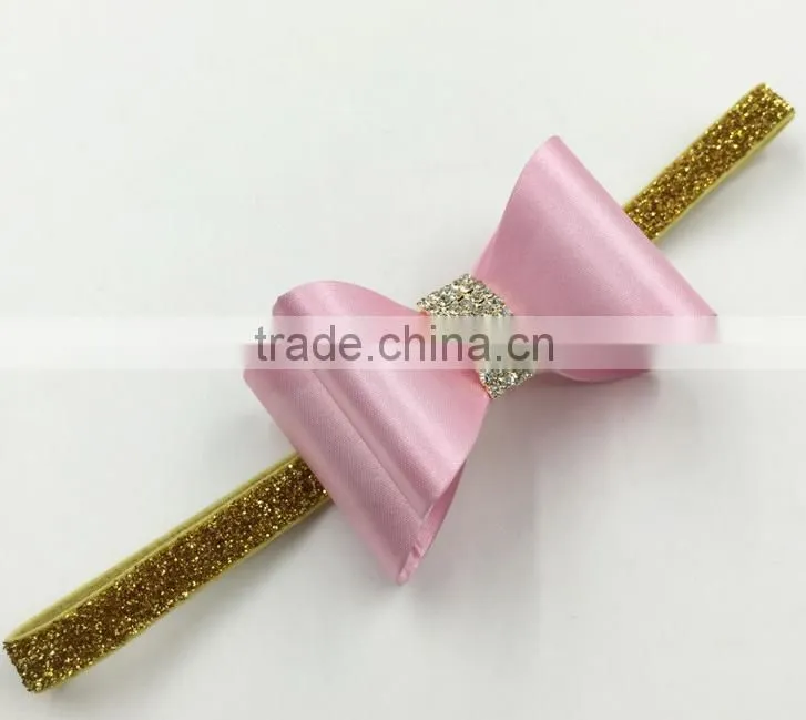 New selling the European and American children tire PVC color butyl bowknot diamond powders with 8 color bow