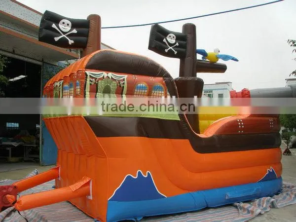 2016 Popular Inflatable Pirate Ship Slide For Kids