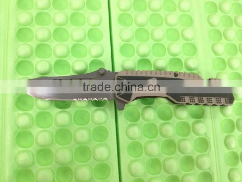 OEM no markings multi pocket camping tactical knife with rope cutter