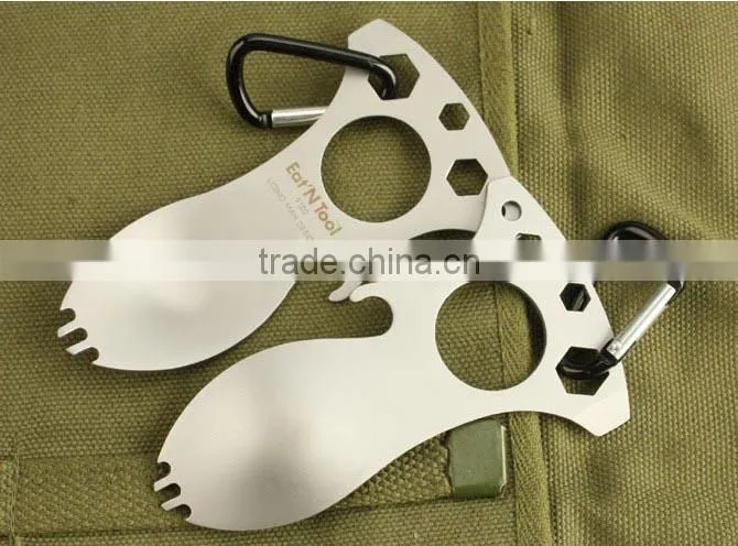 Hot selling OEM stainless steel multi-function spoon bottle opener UDTEK00238