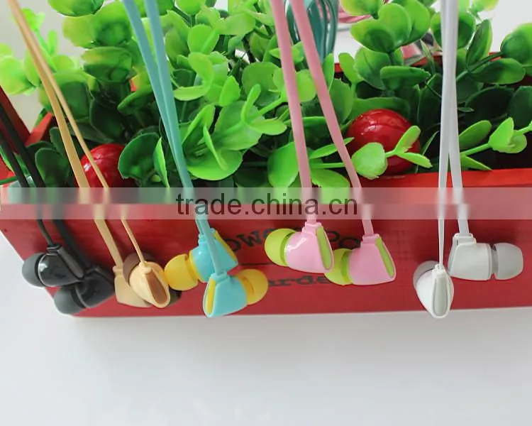 Colorful Earphones ,Flat Cable Earphone.Earphones China Wholesale