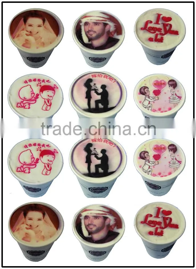 Small automatic edible ink digital coffee food printer for cookies