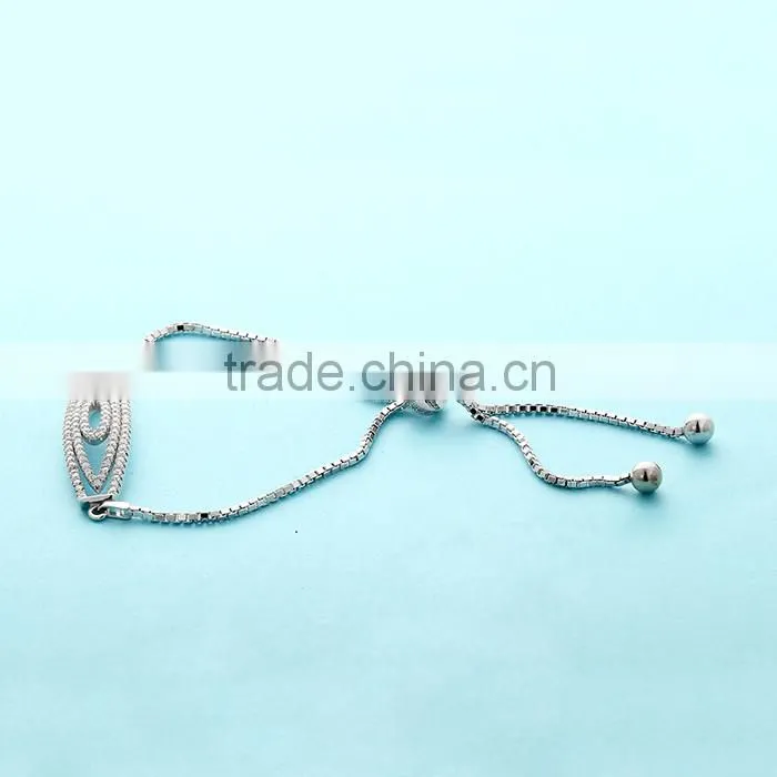 925 Sterling Silver Bangle Bracelet Bangle Stand Designs High Quality Jewelry Sbg384W