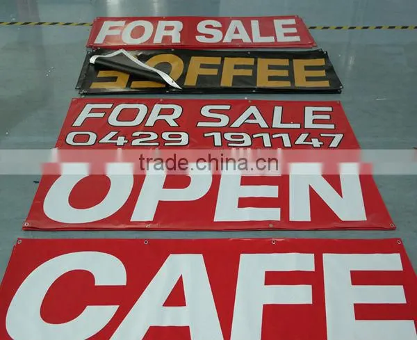 550D Black Backside Vinyl Hanging Banner