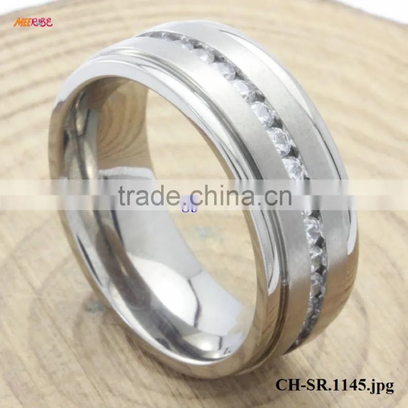 New design Ladies Finger Ring Diamond Ladies Stone Rings Rose Gold Plated In Jewelry