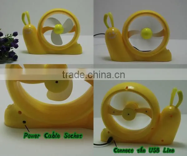 2014 Pretty snail Office Popular Portable Desktop Fan