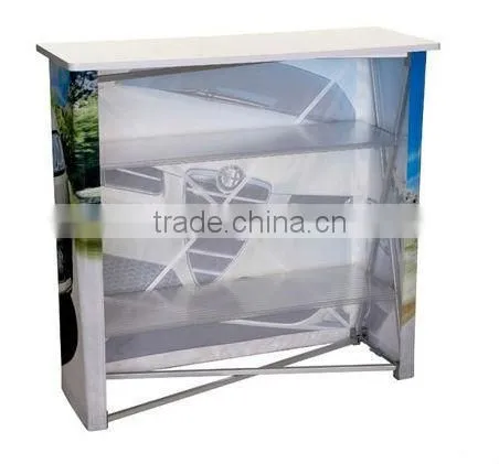 square fabric tension promotion counter