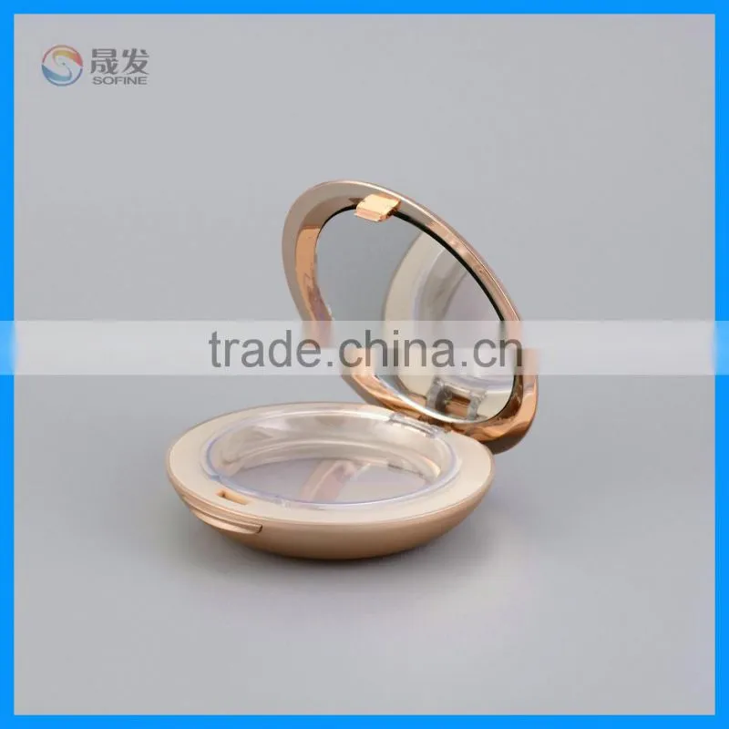 Luxury double wall empty compact powder case