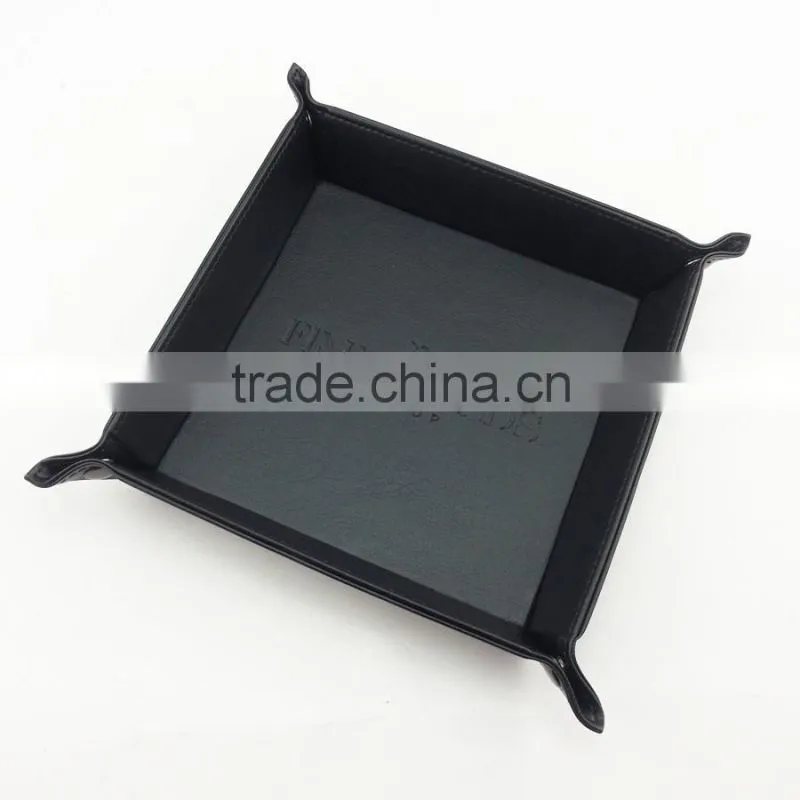 basket leather storage box