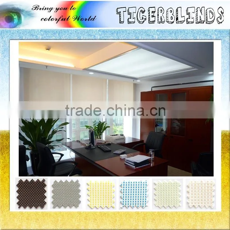 2015 new style pvc screen indoor roller blinds made in china pvc coated polyester fabric