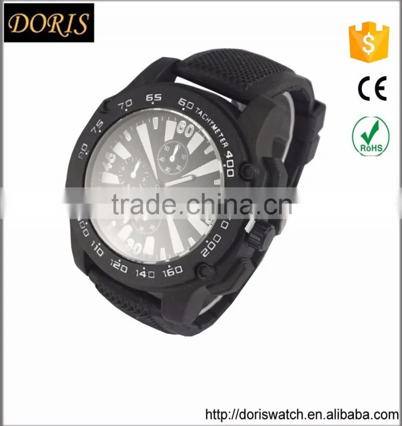 2016 luxury top brand silicone strap man watch
