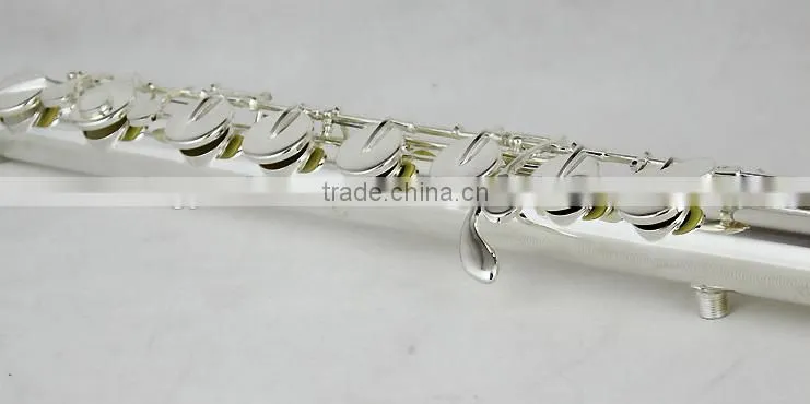 bass flute silver plated C key offset G key