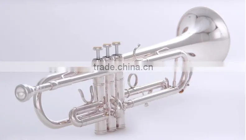 trumpet silver brass material body
