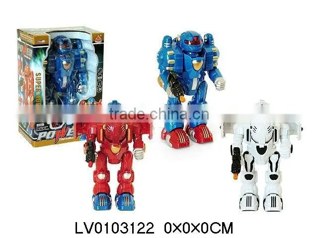 Super man robot toys in toy robot with light for 2013