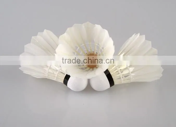 High Quality Class A Duck Feather 12pcs/Barrel Badminton Ball White Teal Feather Sport Game Training Badminton