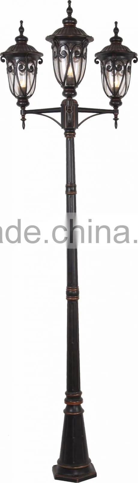 2016 new style Antique Aluminum Outdoor Standing Light Pole