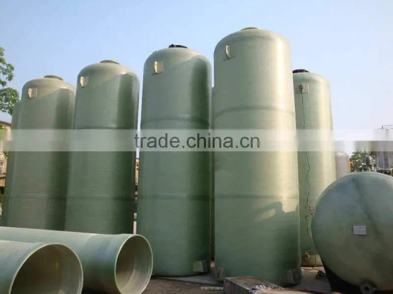 Alibaba Assurance! FRP Winding Food Processing Tank Vessel