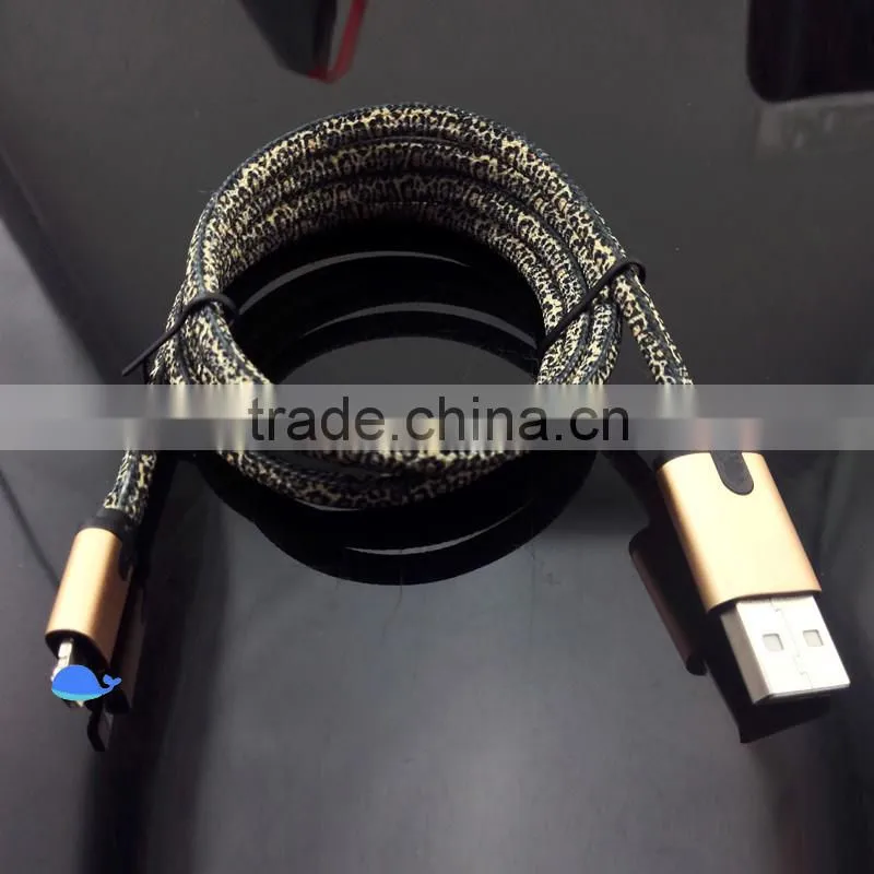 mobile phone accessories factory shoelace LED USB cable 2 in 1 sync data cable for vinko mobile phone