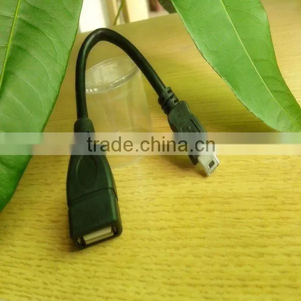 USB 2.0 otg cable with Mini usb speaker jack cable with
