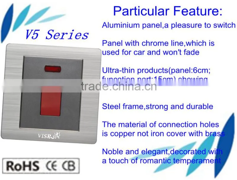 Best price electrical switch made with high quality PC material