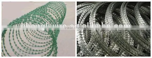 concertina razor barbed wire mesh fence CBT-65