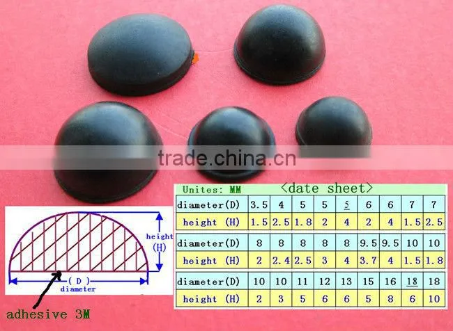 Adhesive Rubber Damper/Rubber Buffer